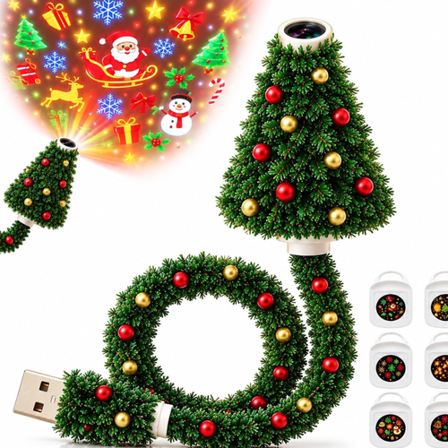 Proyector navideño que ilumina todo el techo